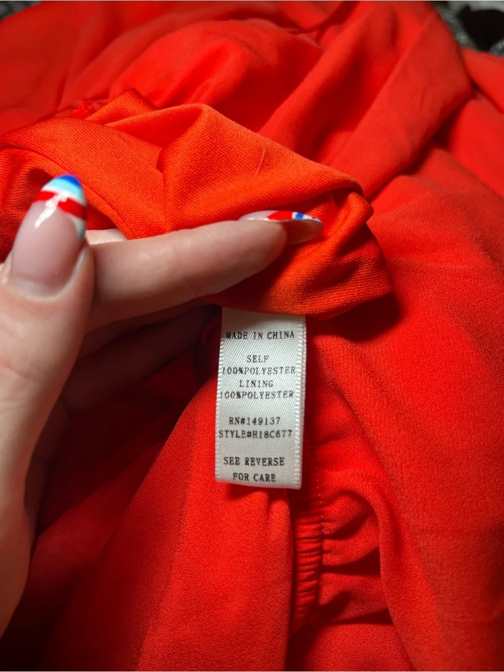 HYFVE Adjustable Ties Vibrant Coral Orange Red Draped V-Neck Romper Shorts